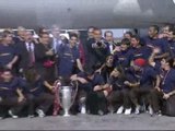 Los campeones traen la Copa a Barcelona