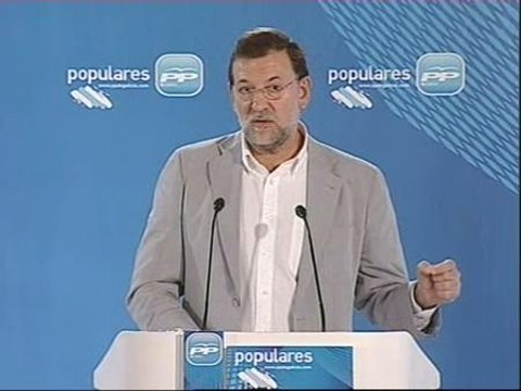Rajoy felicita a Camps porque ha ganado la justicia