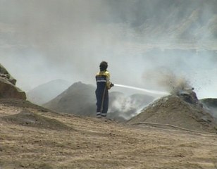 Controlado incendio Agramunt (Lleida)