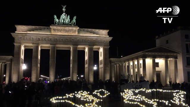 Earth Hour : Brandenburger Tor im Dunkeln