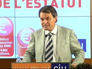 Artur Mas:"No se cumplen las cifras, ni el modelo y ni siquiera los plazos"