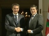 Zapatero recibe a Patxi López en Moncloa