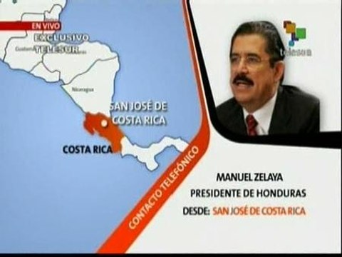 Conexión telefónica con Zelaya en Costa Rica: Esto es un secuestro