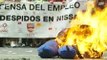 Cientos de trabajadores de Nissan se manifiestan contra el ERE en Barcelona
