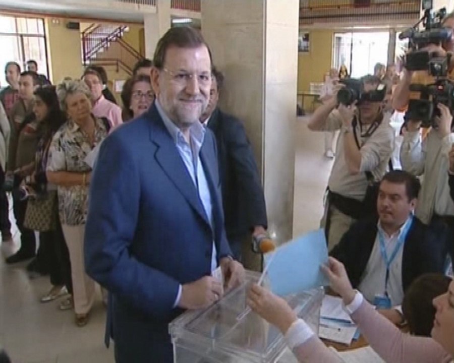 Mariano Rajoy acude a votar