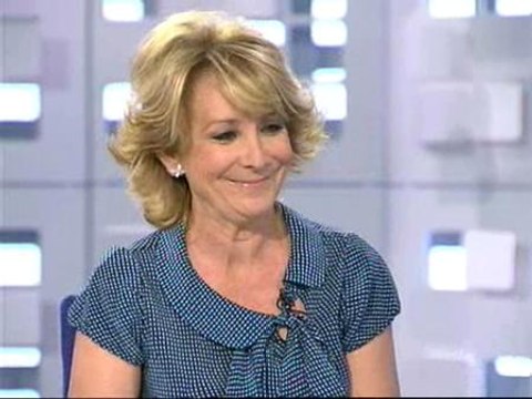 Esperanza Aguirre: Las televisiones están a favor de Zapatero