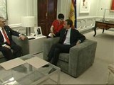 Zapatero recibe a Lahood en La Moncloa