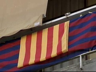 La 'fiebre culé' llena Barcelona de azulgrana