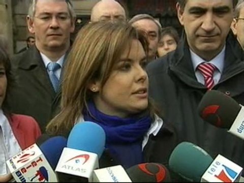 Radicales boicotean a Soraya Sáenz de Santamaría