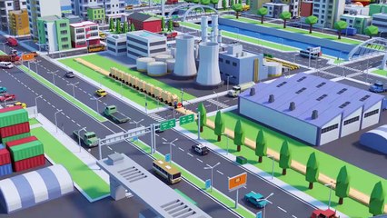 Train and Cars - Monster Construction Vehicle, Water Tank and Toy Slide for Kids Children