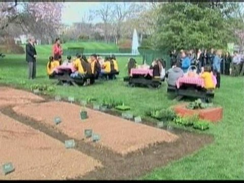 Michelle Obama crea un huerto en la Casa Blanca