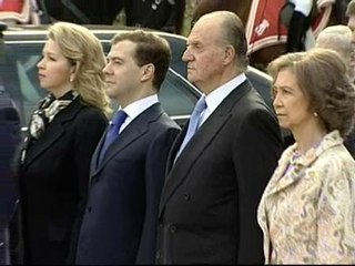 Los Reyes reciben al presidente de Rusia