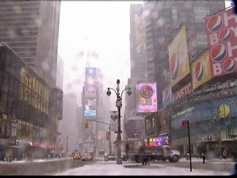 Fuerte nevada en el noreste de Estados Unidos