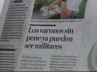 Aitor: "Con el pene no voy a defender a mi país"