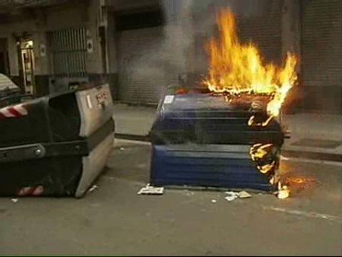 Batalla campal en Bilbao