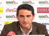Jiménez no ve ambiente de semifinales de Copa en Sevilla