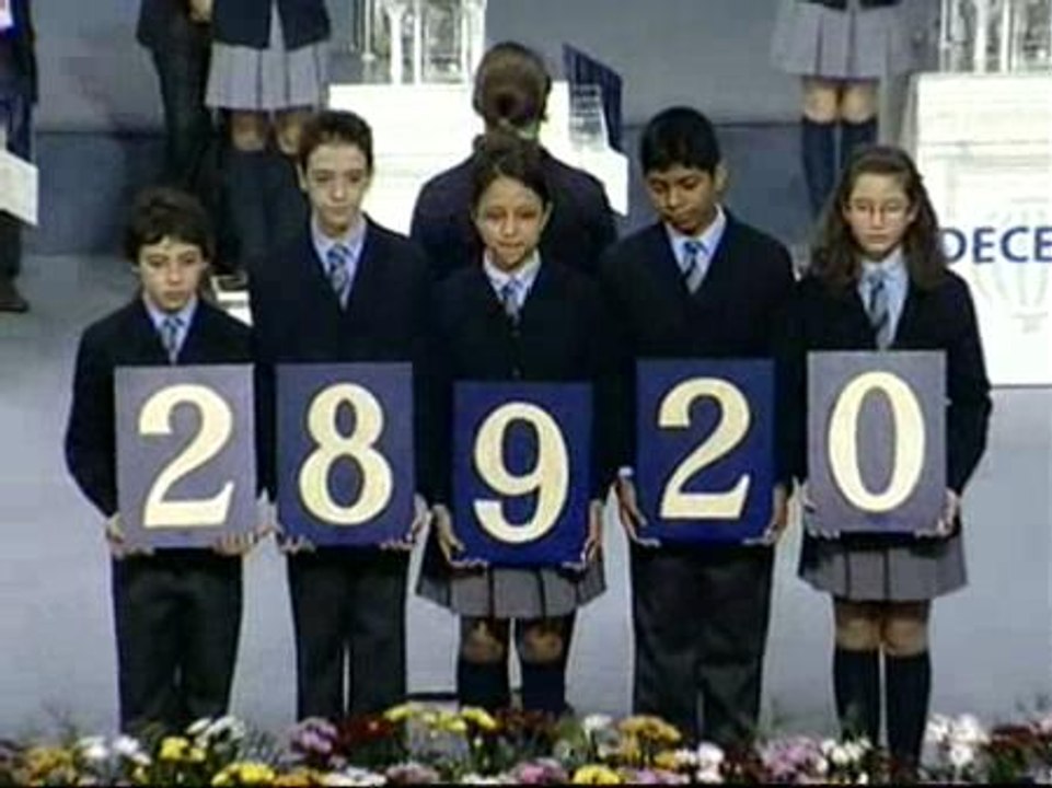 El 28920, primer premio del sorteo de 'El Niño'
