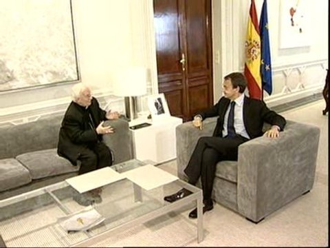 Zapatero recibe al arzobispo de Toledo Antonio Cañizares