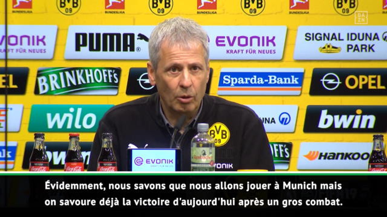 27e j. - Favre : "On va savourer la victoire d'aujourd'hui avant de penser au Bayern"