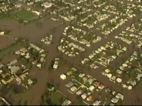 Impresionantes imágenes aéreas de las inundaciones en Australia