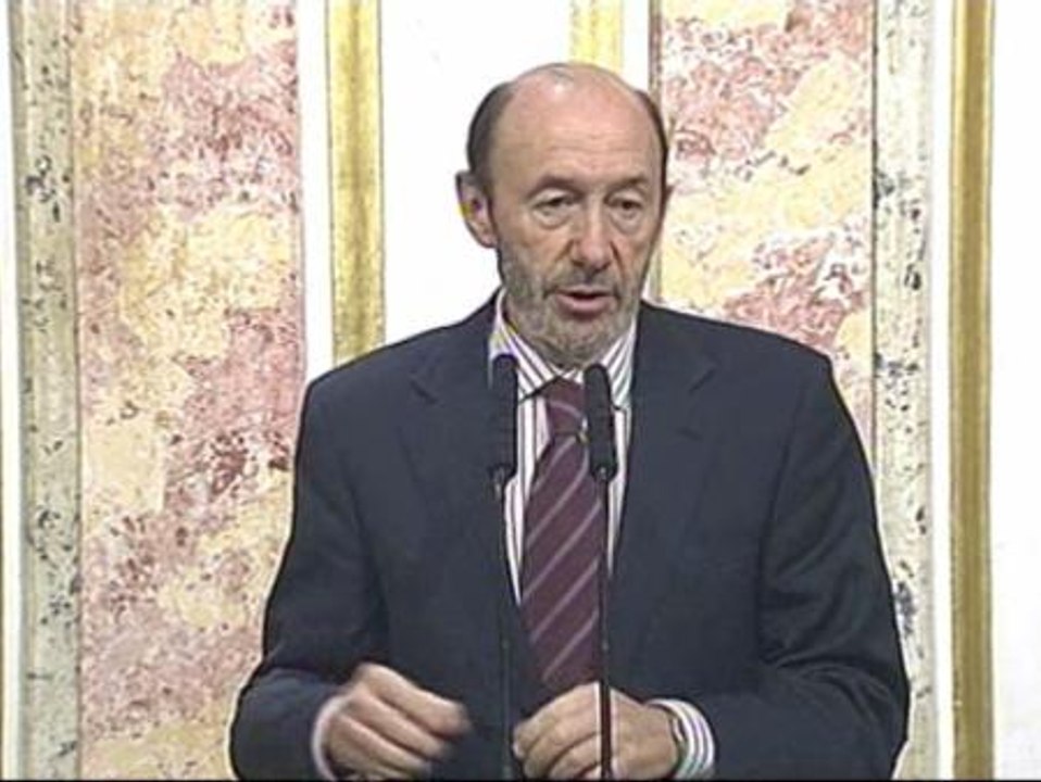 Rubalcaba: "La política antiterrorista no ha cambiado"