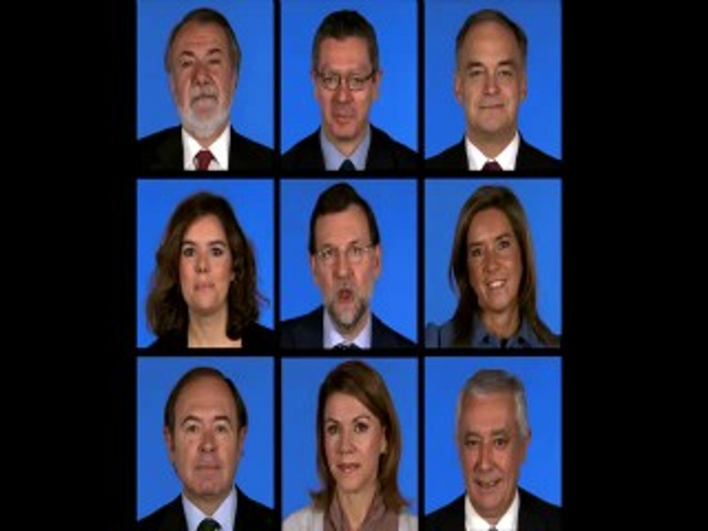 La 'tribu' del PP felicita la Navidad