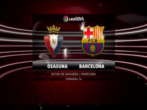 OSASUNA 0 - BARCELONA 3