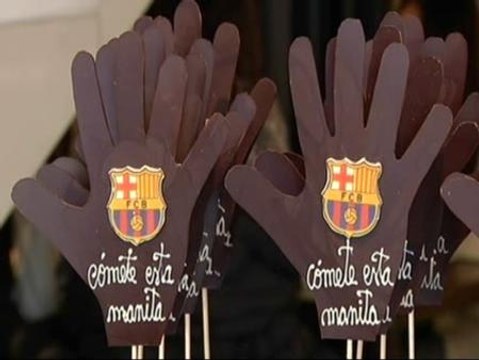 Una pastelería de Barcelona vende manitas de chocolate