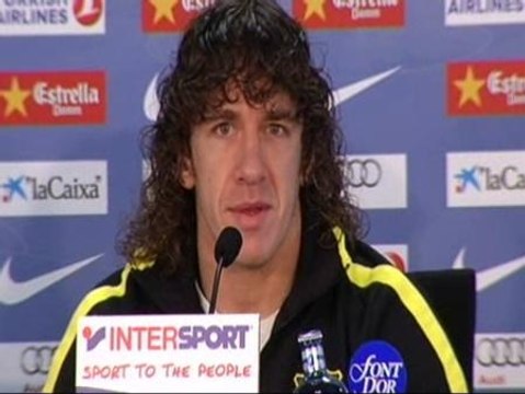 Carles Puyol se muestra cauto y respetuoso con el eterno rival