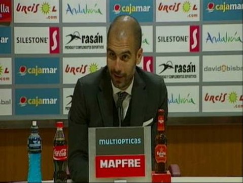 Guardiola deja claro que la goleada ante el Almería no es un aviso a nadie