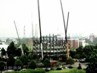 Una nueva técnica permite construir en China un hotel de 16 plantas en seis días