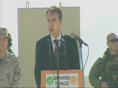 Zapatero: No estamos en Afganistán para quedarnos