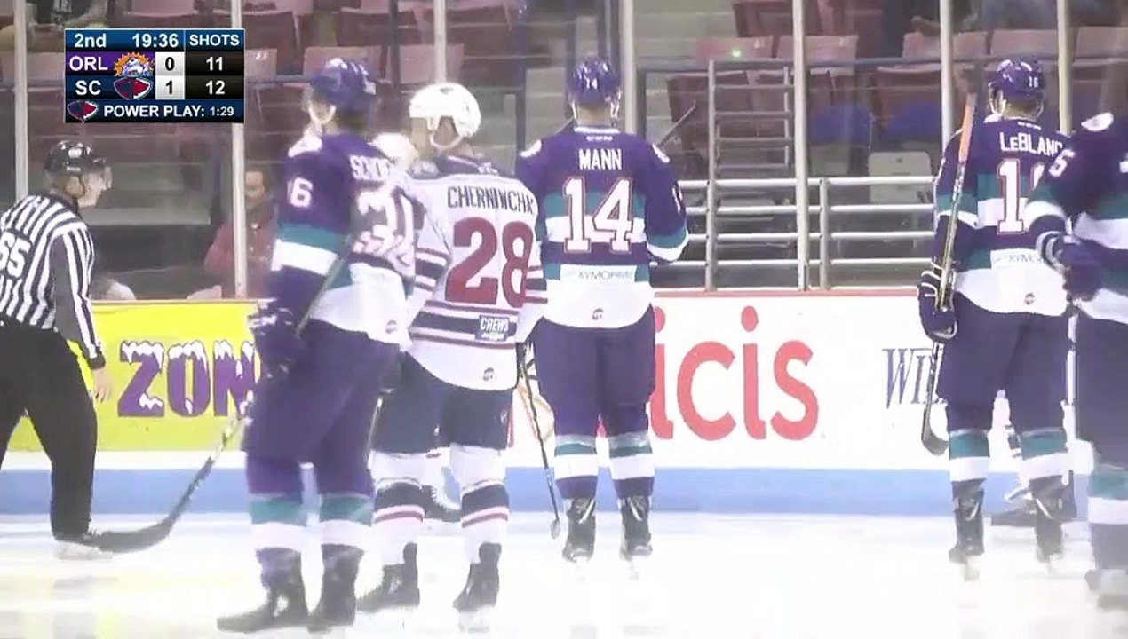ECHL Orlando Solar Bears 0 at South Carolina Stingrays 2