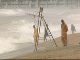 Fuertes vientos y luvias intensas para despedir el puente en Barcelona