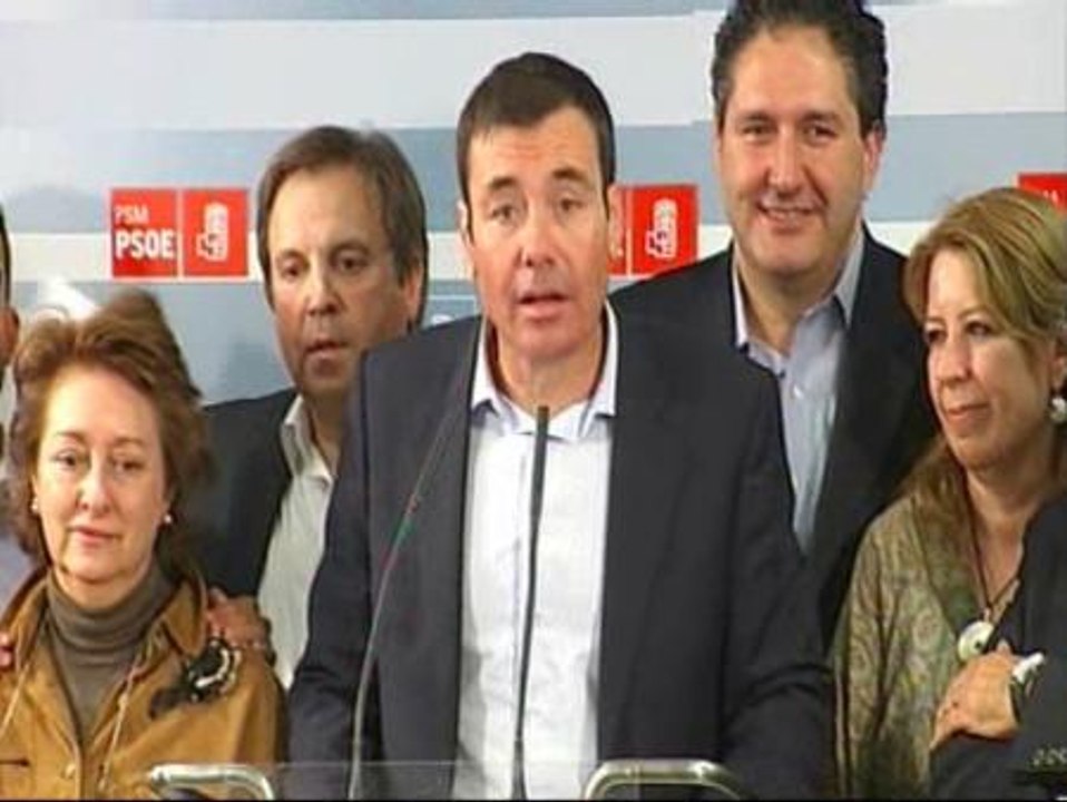 Tomás Gómez, tras ganar las primarias: "Estamos todos juntos"
