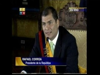 Correa: "Aquí no habrá perdón, ni olvido"