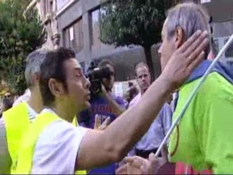 Enfrentamiento entre mineros y sindicalistas en León