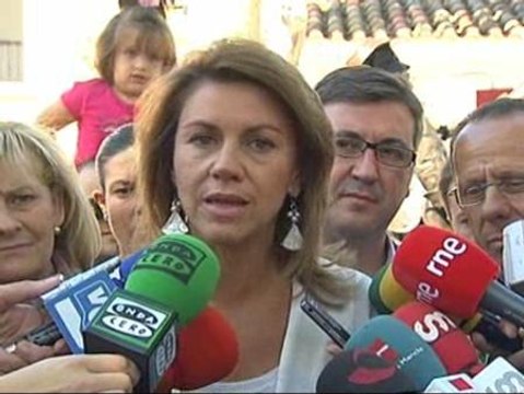 De Cospedal: El sacrificio lo tiene que hacer Zapatero convocando elecciones