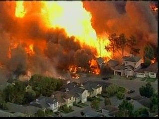 Espectacular explosión en california