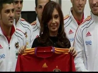 Fernández Kirchner posa con la Roja