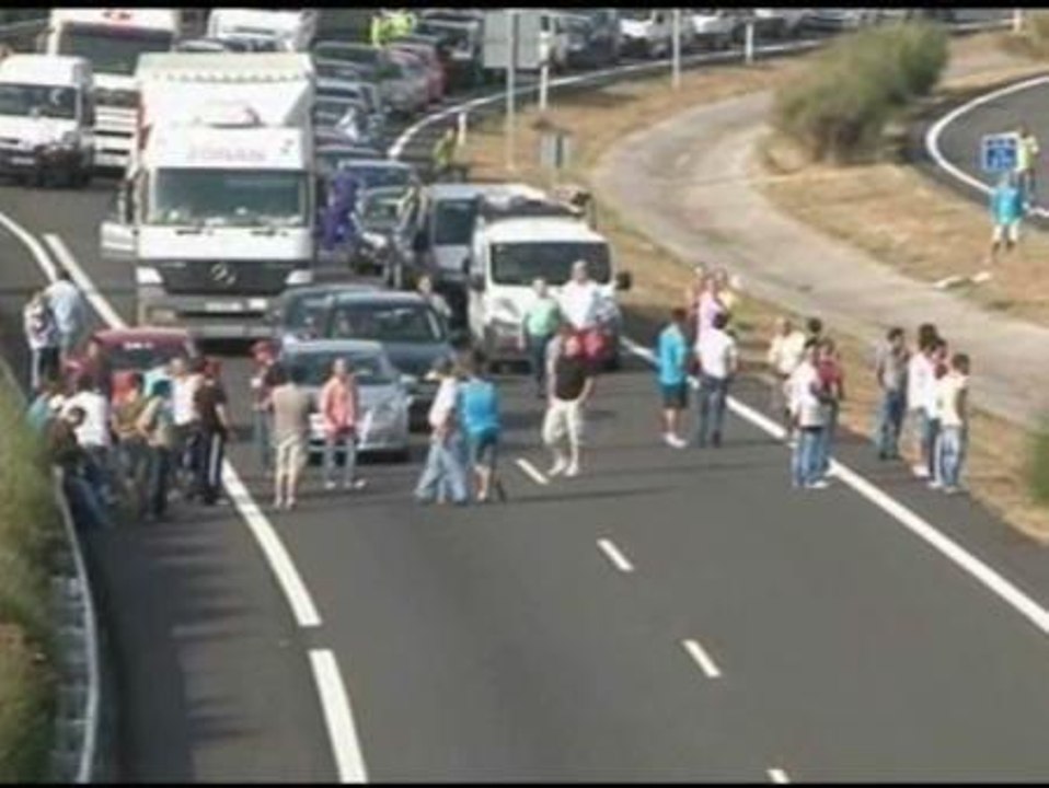 Los mineros toman las carreteras