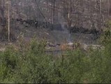 Continúa activo el incendio de la localidad coruñesa de Boiro