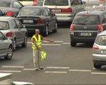 Circulación densa en carreteras de Barcelona