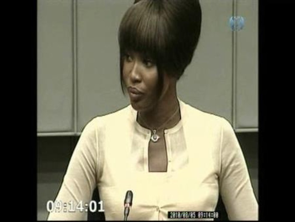 Naomi Campbell donó los diamantes de sangre a la Fundación Mandela