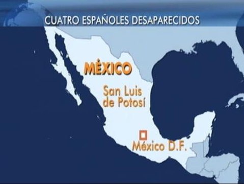 Sigue la búsqueda de los cuatro españoles desaparecidos en México