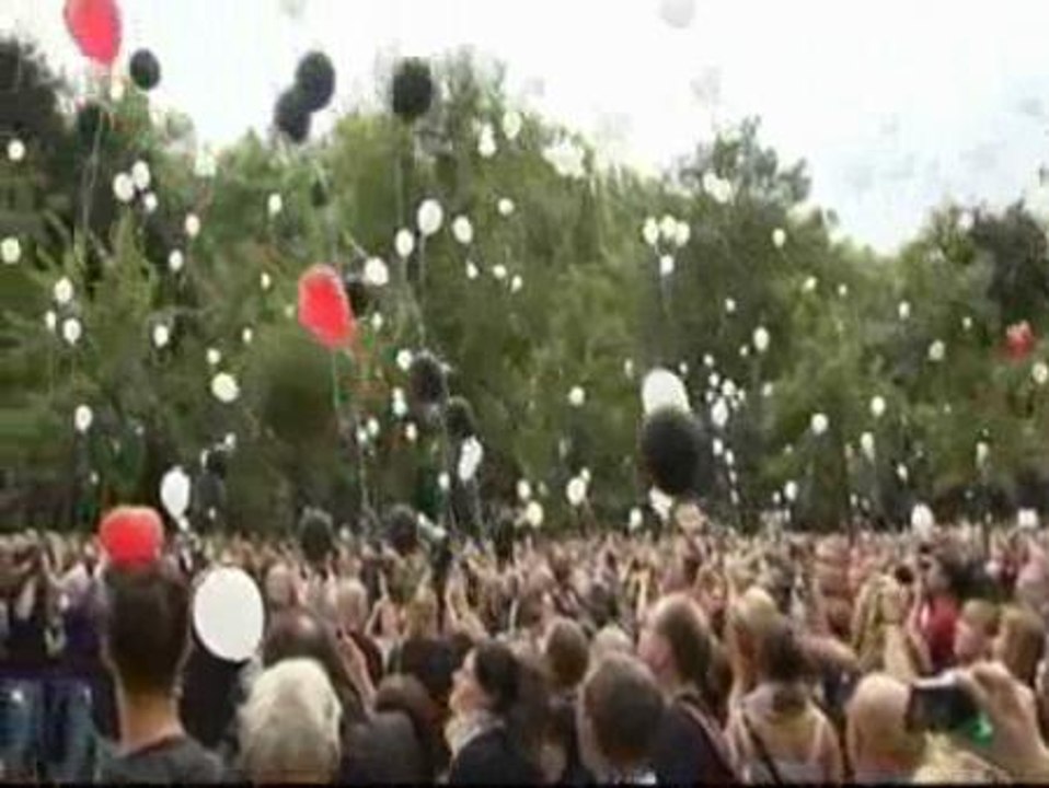 Manifestación silenciosa por las víctimas del Love Parade