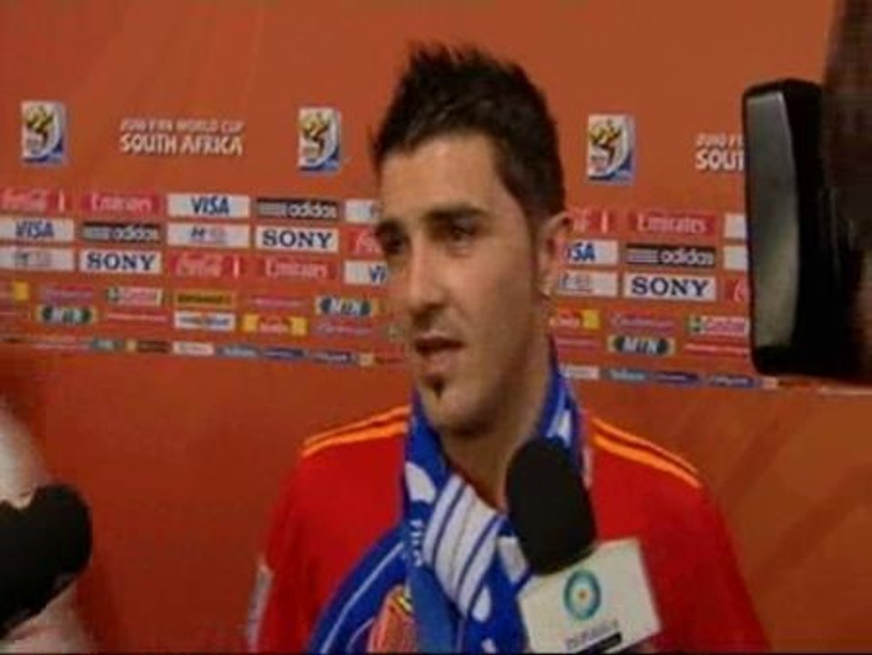 David Villa, feliz por saber "que el trabajo está bien hecho"