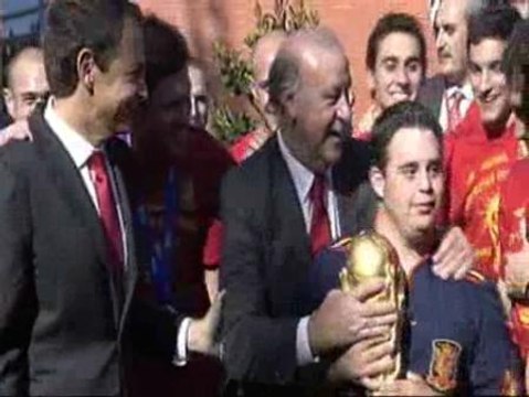 El presidente Zapatero recibe a los Campeones