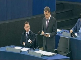 Lenguaje futbolístico en la Eurocámara para criticar la presidencia española