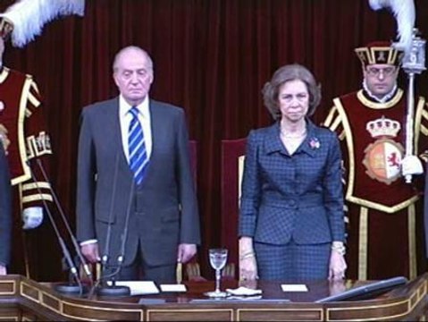 Los Reyes presiden en el Congreso el homenaje a las víctimas del terrorismo